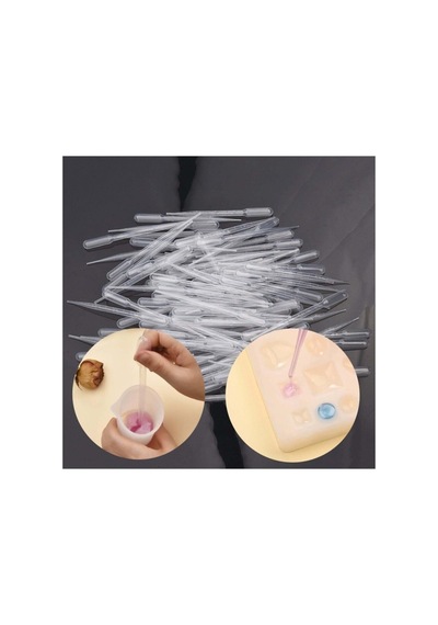 Epoksi Reçine Damlalık, Mum Esans Damlalık 9 Adet 3ml Likit Aktarma Pipet, Malzemeleri, Likit Aktarma Çok Renkli