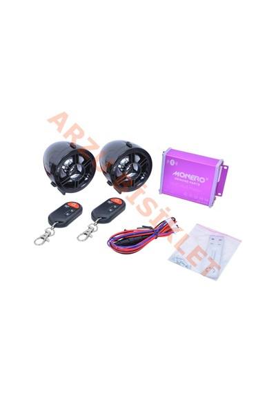 Motosiklet Bluetoothlu Mp3 Çalar Radyo Alarm Sd Kart Usb Türkçe