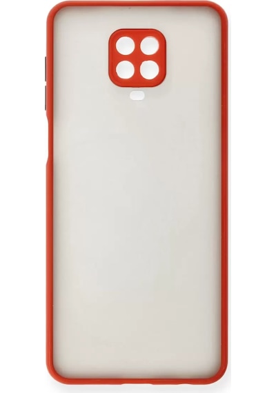 Newface Xiaomi Redmi Note 9 Pro Kılıf Montreal Silikon Kapak - Kırmızı