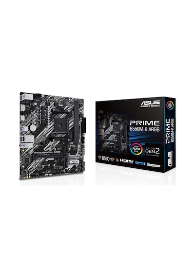 Asus Prime B550M-K ARGB 5100 MHz (OC) DDR4 Soket AM4 mATX Anakart