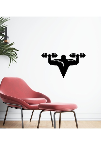 Bk Home Gym Tasarımlı Duvar Sticker-2
