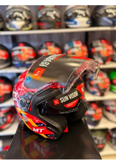 Mt Helmets Cosmo Sv Sergıo Garcıa E5 Parlak Kask Kırmızı