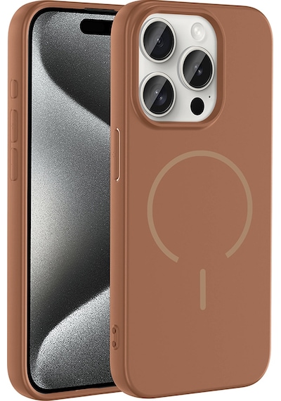 Apple Uyumlu iPhone 15 Pro Max Kılıf M-safe Şarj Özellikli Mkst Meta Kapak - Lacivert Lacivert