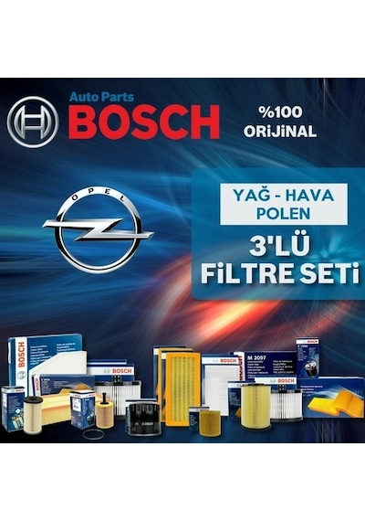 Opel Astra J 1.6 16V Turbo Bosch  Filtre Bakım Seti 2009-2015