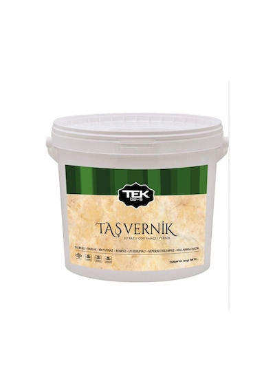 Tek Boya Su Bazlı Taş Vernik 2,5 Lt
