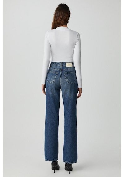 Ethıquet Kamılla Kadın Uzun Kollu Yarım Balıkçı Yaka Beyaz Body