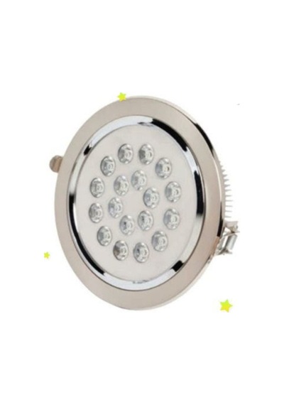 Krom Kasa Hl677L Horoz Marka 18+1 Power Ledli Sarı Işık Spot