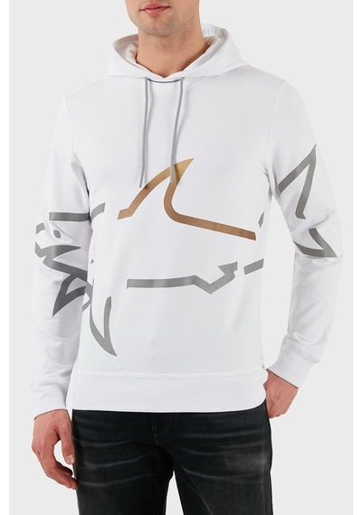 Paul & Shark Erkek Sweat 24411882 010 Beyaz Beyaz