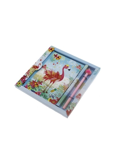 13X18Cm Flamingo Anı Defteri Ve Kalem Seti
