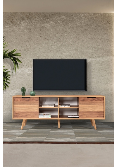 3620 Sina 160 Cm Ahşap Ayaklı , Metal Kulplu Tv Ünitesi , Söğüt , Tv Sehpası Diğer