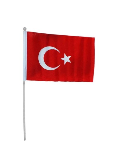 Mashotrend 1 Adet 20 X 30 Raşel Sopalı Ayyıldız Bayrak - Türk Bayrağı Standart