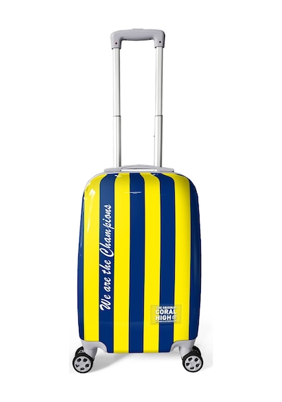 Coral High Sarı Lacivert Çubuklu Kabin Boy Valiz 50cm 16562 Sarı