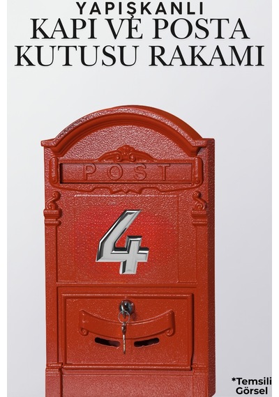 Krom Yapışkanlı Kapı Numarası 4 5 Cm / 50 Mm Küçük Boy Rakam Sayı - Daire, Posta Kutusu, Otel Oda No, Asansör, Kat Planı, Araç Model Ve Apartman İçi Dekoru İçin Kendinden Yapışkanlı Krom Numaratör 4 4 Krom Yapışkanlı Kapı Numarası 4 5 Cm / 50 Mm Küçük Boy Rakam Sayı - Daire, Posta Kutusu, Otel Oda No, Asansör, Kat Planı, Araç Model Ve Apartman İçi Dekoru İçin Kendinden Yapışkanlı Krom Numaratör 4 4