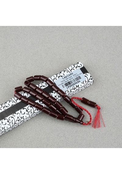 Omari Sıkma Kehribar Yumuşak Kesme Kesim Sistemli 7.5x10.5mm Tesbih 58465750