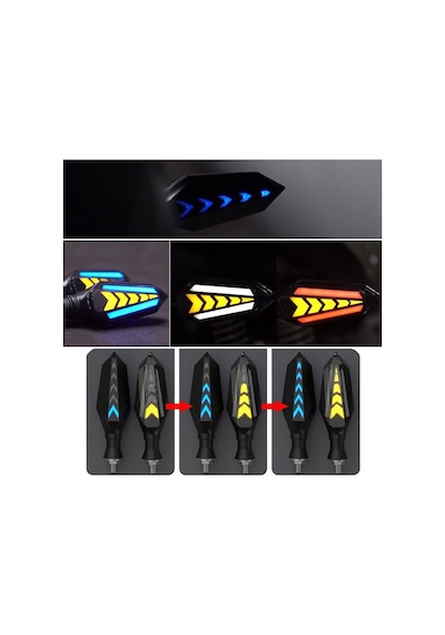 Motosiklet Amerikan Park Modüllü Yeni Nesil Led Sinyal Kayan Oem