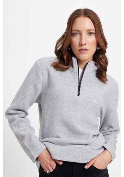 Tudors Kadın Standart Fit Anti-pilling Tüylenme Yapmayan Soğuk Geçirmez Gri Bato Yaka Polar Sweatshirt-42291 Gri Tudors Kadın Standart Fit Anti-pilling Tüylenme Yapmayan Soğuk Geçirmez Gri Bato Yaka Polar Sweatshirt-42291 Gri