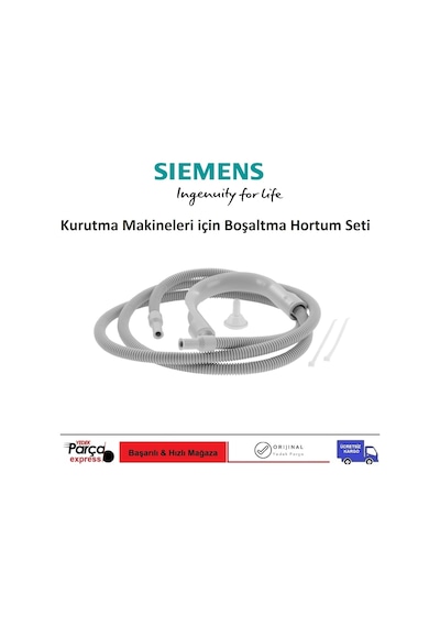 Siemens Uyumlu Kurutma Makinesi Boşaltma Hortum Seti - 447476986