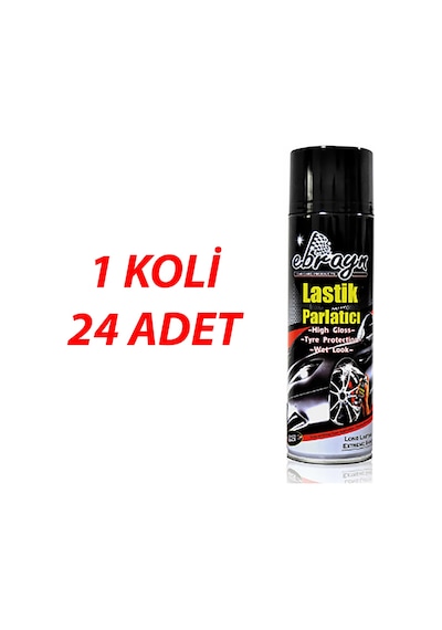 Premium Lastik Parlatıcı Tampon Parlatıcı Koruyucu Ebrayn Aerosol Sprey 500 Ml Kaliteli 1 Koli 24 Adet
