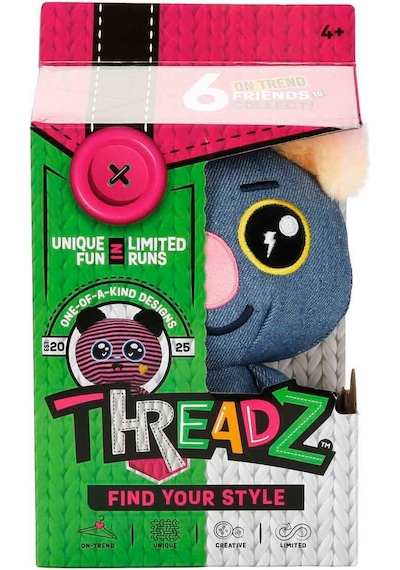 Sunman Threadz Threadz Peluş 18 Cm 00821 Koyu Mavi Çok Renkli