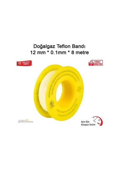 Doğalgaz Teflon Bandı 12 Mm * 8 Metre (532704465)