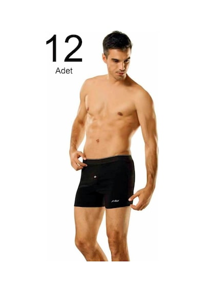 Namaldı 12'Li Paket Düğmeli Erkek Boxer