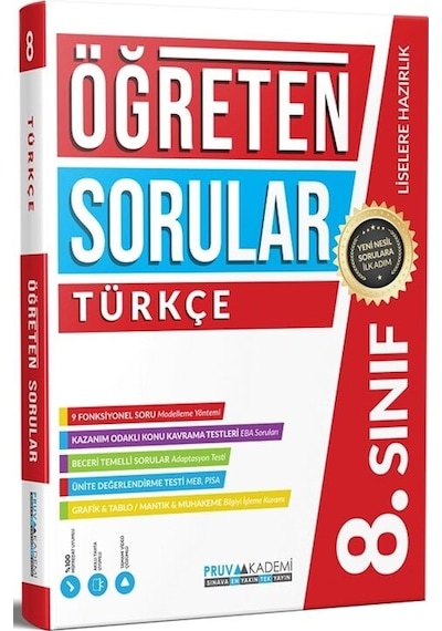 8. Sınıf Türkçe Öğreten Sorular- Pruva Akademi