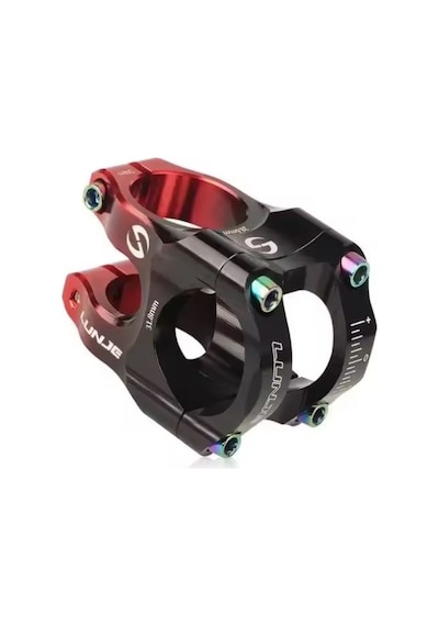 Lunje Bisiklet Boğazı 31.8mm Siyah - Kırmızı