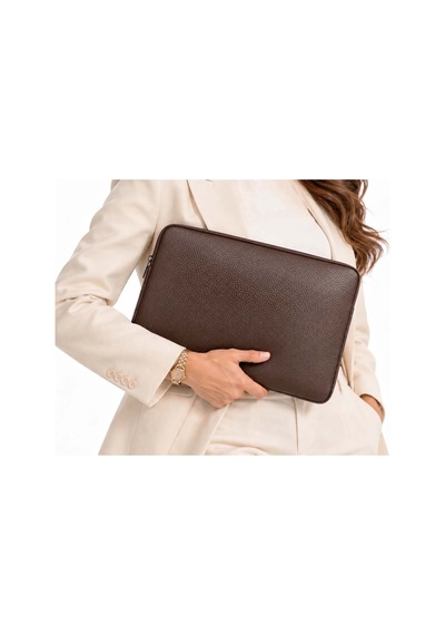Unisex 13,3" Tablet Apple Uyumlu iPad Notebook Laptop Kılıfı Kahverengi