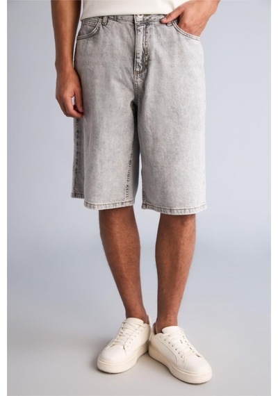 Defacto Baggy Fıt Bermuda G4194ax26smnm18 Gri-nm18