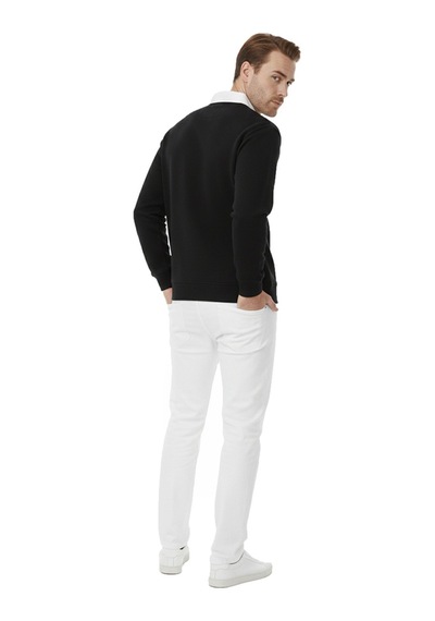 Deepsea Erkek Siyah Relax Fit İçi Polarlı Polo Yaka Sweatshirt Pamuklu Kalın Sweatshirt 2600762 Siyah Deepsea Erkek Siyah Relax Fit İçi Polarlı Polo Yaka Sweatshirt Pamuklu Kalın Sweatshirt 2600762 Siyah