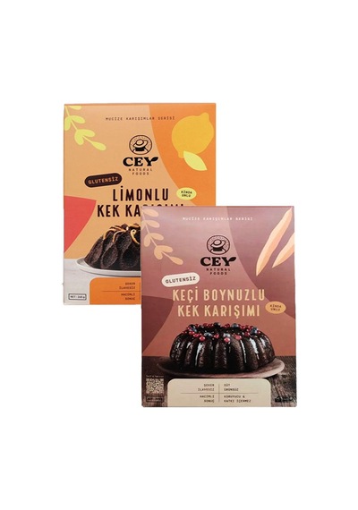 Cey Natural Glutensiz Kinoa Unlu Kek Karışımı Set