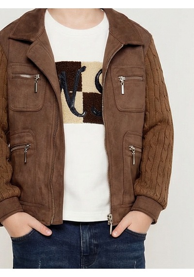 Xo Kids Erkek Çocuk 3lü Alt Üst Takım 6-9 Yaş 13215 Kahverengi