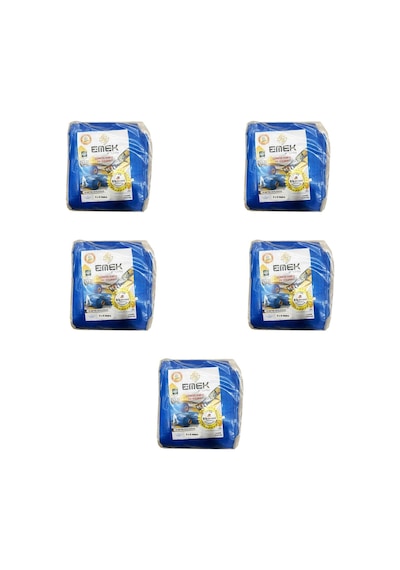 Emek Çadır Kumaşı Branda Tente Uv Güneşlik Gölgelik Koruma Yağmur Su Geçirmez - 5x6 Metre - 5 Paket