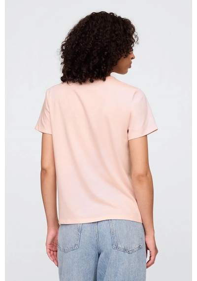 Gap V-ss Fav Crew Solid Kadın Tişört Pembe