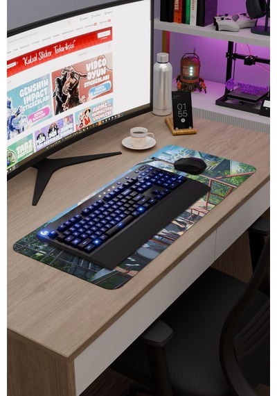 Kimi No Na Wa Kaymaz Dikişli Kauçuk Oyuncu Mousepad V3 - 70x30 Xl Gaming Mouse Pad Fare Altlığı