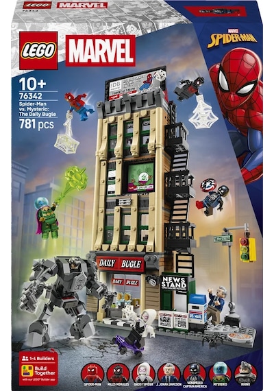 LEGO® ǀ Marvel Örümcek Adam Mysterio'ya Karşı: Daily Bugle 76342 - 10 Yaş ve Üzeri Çocuklar için Oyuncak Yapım Seti (781 Parça)