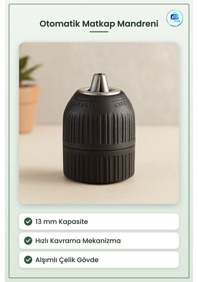 Otomatik Matkap Mandreni 13 Mm 2.0 Aksesuar Alaşımlı Çelik Hızlı