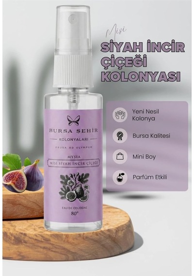 Bursa Şehir Kolonyaları Misi Siyah İncir Çiçeği Kolonyası, 45 Ml