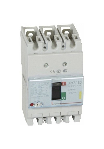 Legrand Dpx³ 160Serisi Kompakt Şalter 3 Kutup Icu:16Ka Standart Tip 63A 400V Ac - 420003