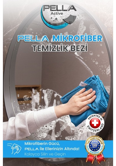 Pella Active Mikrofiber Temizlik Bezi 4'lü 40 x 60 CM