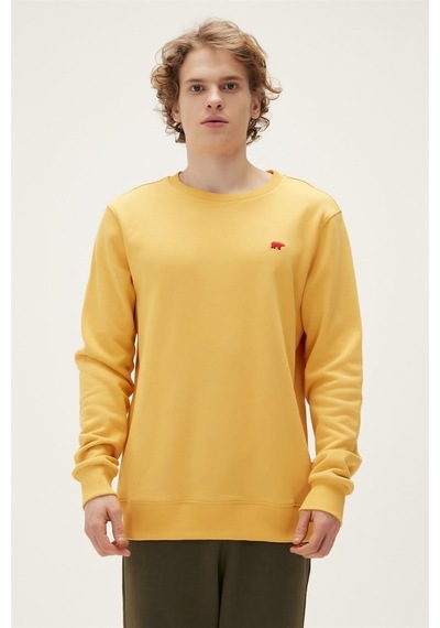 Bad Bear Round Crewneck Erkek Sweatshirt-25281 Sarı