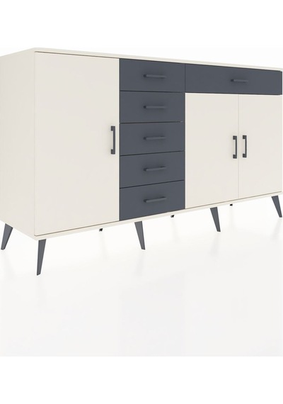 Hyperion Konsol 3 Raflı 6 Çekmeceli 3 Kapaklı 176x44x99 Aytaşı-ay Aytaşı-aytaşı/antrasit Hyperion Konsol 3 Raflı 6 Çekmeceli 3 Kapaklı 176x44x99 Aytaşı-ay Aytaşı-aytaşı/antrasit