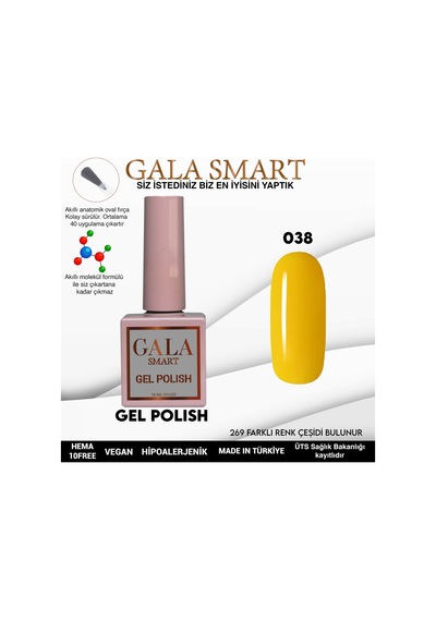 Gala Smart Classic Kalıcı Oje 10 Mle No:038
