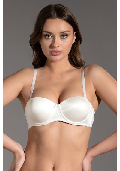 Kadın Basic Straplez Desteksiz Sütyen New Bra 7050-ekru Ekru