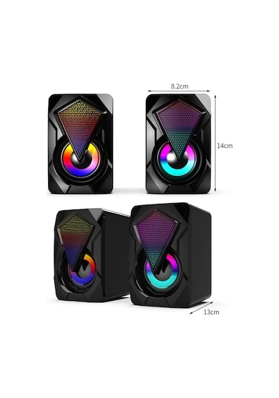 Bilgisayar Hoparlörü Rgb Led Işıklı