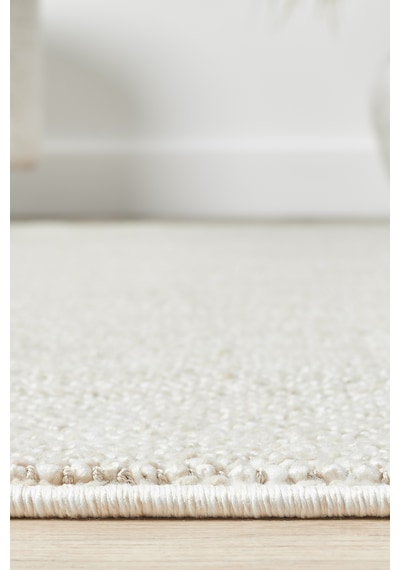 Mariesse Home Wool Serisi Bukleli Yumuşak Dokulu İskandinav Dokuma Halı 1081-krem