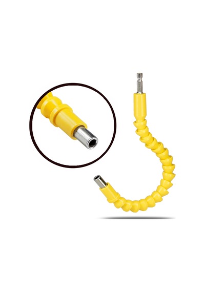 Akrobat Bits Uzatma 30cm Flexible Esnek Katlanır Bükülür Spiral Tornavida Vidalama Matkap Ucu