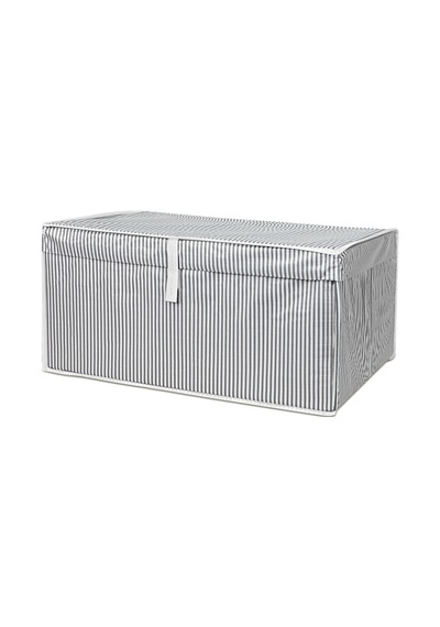 Çok Amaçlı Kapaklı Hurç Saklama Kutusu Organizer Mega 60 X 40 X 30 Cm Gri Gri