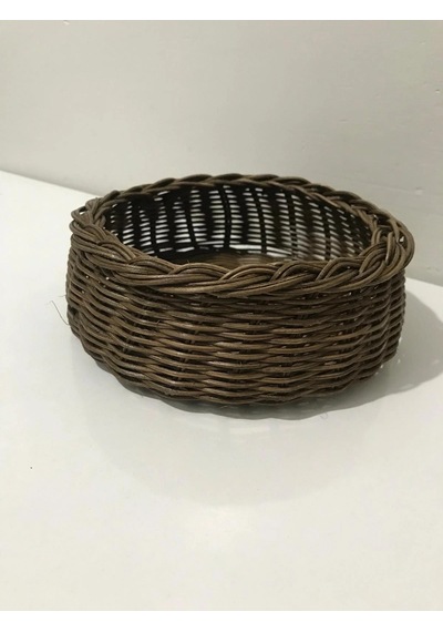 Yuvarlak Rattan Sepet Çok Renkli