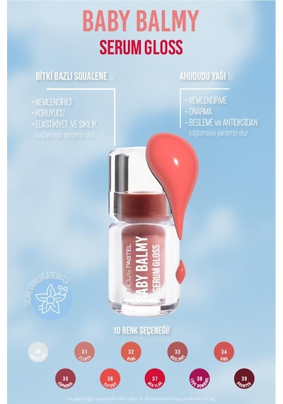 Pastel Show By Baby Balm Serum Gloss 34 Vibe Dudak Parlatıcısı 34